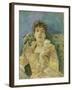 Girl on a Divan-Berthe Morisot-Framed Giclee Print