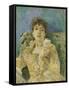 Girl on a Divan-Berthe Morisot-Framed Stretched Canvas