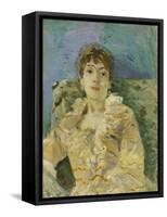 Girl on a Divan-Berthe Morisot-Framed Stretched Canvas