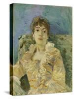 Girl on a Divan-Berthe Morisot-Stretched Canvas