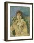 Girl on a Divan-Berthe Morisot-Framed Giclee Print