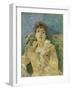 Girl on a Divan-Berthe Morisot-Framed Giclee Print