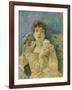 Girl on a Divan-Berthe Morisot-Framed Giclee Print