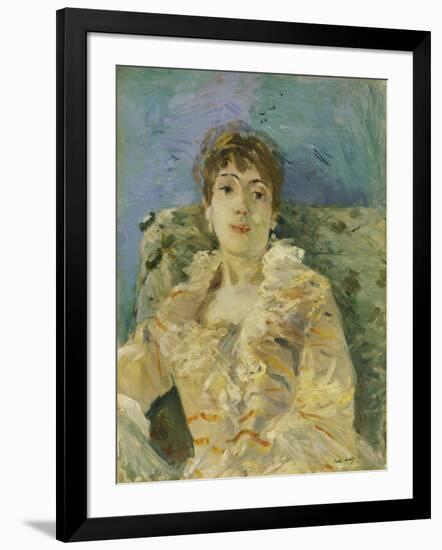 Girl on a Divan-Berthe Morisot-Framed Giclee Print