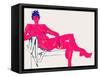 Girl on A Divan-Francesco Gulina-Framed Stretched Canvas