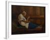 Girl on a Hay Mattress-Alexei Gavrilovich Venetsianov-Framed Giclee Print