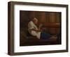 Girl on a Hay Mattress-Alexei Gavrilovich Venetsianov-Framed Giclee Print