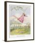 Girl on a Swing 1922-null-Framed Art Print