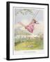 Girl on a Swing 1922-null-Framed Art Print