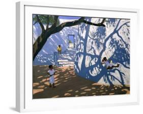 Girl on a Swing, India, 2000-Andrew Macara-Framed Giclee Print