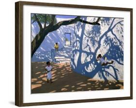 Girl on a Swing, India, 2000-Andrew Macara-Framed Giclee Print