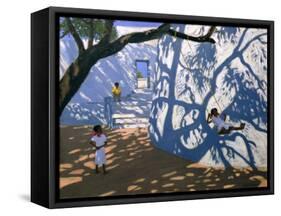 Girl on a Swing, India, 2000-Andrew Macara-Framed Stretched Canvas