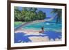 Girl on a Swing, Seychelles, 2015-Andrew Macara-Framed Giclee Print