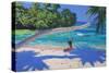 Girl on a Swing, Seychelles, 2015-Andrew Macara-Stretched Canvas