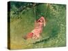 Girl on a Swing-Winslow Homer-Stretched Canvas