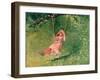 Girl on a Swing-Winslow Homer-Framed Giclee Print
