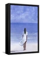 Girl on Beach, 1995-Lincoln Seligman-Framed Stretched Canvas