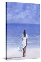 Girl on Beach, 1995-Lincoln Seligman-Stretched Canvas