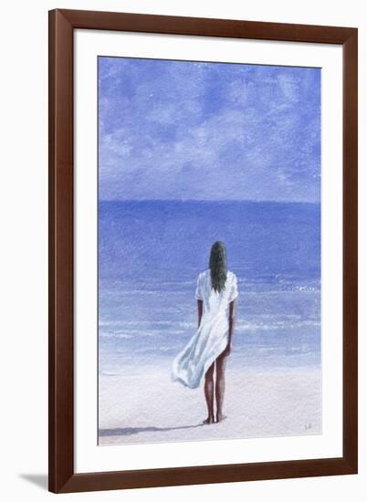 Girl on Beach, 1995-Lincoln Seligman-Framed Giclee Print