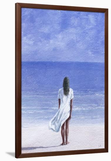 Girl on Beach, 1995-Lincoln Seligman-Framed Giclee Print