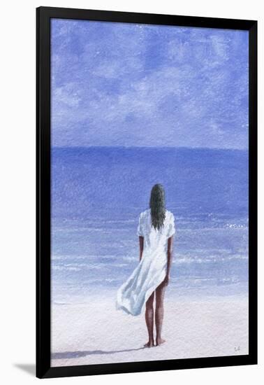 Girl on Beach, 1995-Lincoln Seligman-Framed Giclee Print