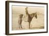 Girl on Horseback-null-Framed Art Print