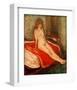 Girl on Red Cloth-Edvard Munch-Framed Giclee Print