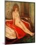 Girl on Red Cloth-Edvard Munch-Mounted Giclee Print