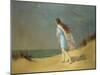 Girl on the Beach-Frank Richards-Mounted Giclee Print