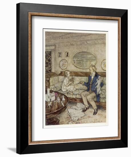 Girl, Paper Cutouts 1932-Arthur Rackham-Framed Art Print