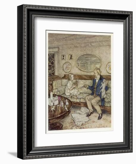 Girl, Paper Cutouts 1932-Arthur Rackham-Framed Art Print