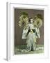 Girl Performing a Fan Dance, Japan, 1904-null-Framed Giclee Print