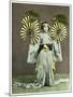 Girl Performing a Fan Dance, Japan, 1904-null-Mounted Giclee Print