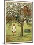 Girl Picks Fruit 1881-Thomas Crane-Mounted Art Print