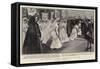 Girl Pilgrims at Rome, a Reception by the Pope-null-Framed Stretched Canvas