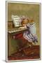 Girl Playing a Piano-null-Mounted Giclee Print