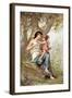 Girl, Possibly Venus, with Cupid-null-Framed Giclee Print