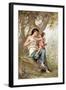 Girl, Possibly Venus, with Cupid-null-Framed Giclee Print