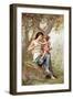 Girl, Possibly Venus, with Cupid-null-Framed Giclee Print