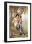 Girl, Possibly Venus, with Cupid-null-Framed Giclee Print