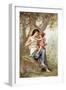 Girl, Possibly Venus, with Cupid-null-Framed Giclee Print