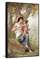 Girl, Possibly Venus, with Cupid-null-Framed Stretched Canvas