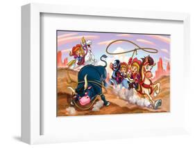 Girl Power - Cowgirls-null-Framed Art Print