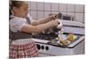 Girl Preparing Breakfast in Kitchen-William P. Gottlieb-Mounted Photographic Print