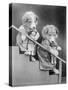 Girl Puppies and Dolls-null-Stretched Canvas