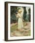 Girl Raking Hay, 1890 by Theodore Robinson-Theodore Robinson-Framed Giclee Print