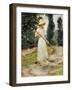 Girl Raking Hay-Theodore Robinson-Framed Giclee Print