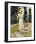 Girl Raking Hay-Theodore Robinson-Framed Giclee Print