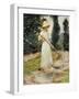 Girl Raking Hay-Theodore Robinson-Framed Giclee Print