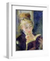 Girl Reading, 1874-Pierre-Auguste Renoir-Framed Premium Giclee Print